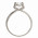 Δαχτυλίδι Μονόπετρο με Ζιργκόν Λευκόχρυσος Κ14 - 07335