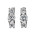 Σκουλαρίκια με Ζιργκόν Λευκόχρυσος Κ14 - 08182
