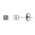 Σκουλαρίκια Μονόπετρα με Διαμάντια Λευκόχρυσος Κ18 - 090315E