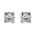 Σκουλαρίκια Μονόπετρα με Διαμάντια Λευκόχρυσος Κ18 - 31101A