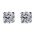 Σκουλαρίκια Μονόπετρα με Διαμάντια Λευκόχρυσος Κ18 - 31106F