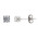 Σκουλαρίκια Μονόπετρα με Διαμάντια Λευκόχρυσος Κ18 - 31106F
