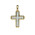 Σταυρός με Ζιργκόν Δίχρωμος Κ14 - 06093