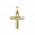 Σταυρός με Ζιργκόν Χρυσός και Λευκόχρυσος Κ14 - 13093CZ