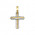 Σταυρός Σαγρέ Χρυσός και Λευκόχρυσος Κ14 - 13093SA