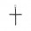 Σταυρός με Ζιργκόν Διπλής Όψης Λευκόχρυσος Κ14 - 13081CZ