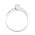 Δαχτυλίδι Μονόπετρο με Διαμάντια Λευκόχρυσος Κ18 - 16010