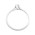 Δαχτυλίδι Μονόπετρο με Διαμάντι Λευκόχρυσος Κ18 - 16008