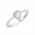 Δαχτυλίδι Μονόπετρο με Διαμάντι Πουάρ Λευκόχρυσος Κ18 - 16000