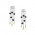 Σκουλαρίκια με Διαμάντια & Περίδοτο Λευκόχρυσος Κ18 - 0313EW