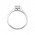 Δαχτυλίδι Μονόπετρο με Διαμάντι Λευκόχρυσος Κ18 - 16019