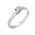Δαχτυλίδι Μονόπετρο με Διαμάντι Λευκόχρυσος Κ18 - 16017