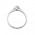 Δαχτυλίδι Μονόπετρο με Διαμάντι Λευκόχρυσος Κ18 - 16017
