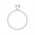 Δαχτυλίδι Μονόπετρο με Διαμάντι Λευκόχρυσος Κ18 - 16031