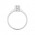 Δαχτυλίδι Μονόπετρο με Ζιργκόν Λευκόχρυσος Κ14 - 16034