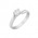 Δαχτυλίδι Μονόπετρο με Ζιργκόν Λευκόχρυσος Κ14 - 16033