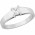 Δαχτυλίδι Μονόπετρο με Διαμάντι Λευκόχρυσος Κ18 - 16038