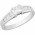 Δαχτυλίδι Μονόπετρο με Διαμάντια Λευκόχρυσος Κ18 - 16039