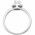 Δαχτυλίδι Μονόπετρο με Διαμάντια Λευκόχρυσος Κ18 - 16037