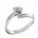 Δαχτυλίδι Μονόπετρο με Διαμάντι Λευκόχρυσος Κ18 - 06257