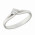 Δαχτυλίδι Μονόπετρο με Διαμάντι Λευκόχρυσος Κ18 - 06260