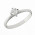 Δαχτυλίδι Μονόπετρο με Διαμάντι Λευκόχρυσος Κ18 - 06268