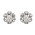 Σκουλαρίκια Μονόπετρα με Διαμάντια Λευκόχρυσος Κ18 - 063892E