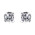 Σκουλαρίκια Μονόπετρα με Διαμάντια Λευκόχρυσος Κ18 - 063934E