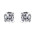 Σκουλαρίκια Μονόπετρα με Διαμάντια Λευκόχρυσος Κ18 - 063938E