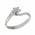 Δαχτυλίδι Μονόπετρο με Διαμάντι Λευκόχρυσος Κ18 - 06400