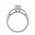 Δαχτυλίδι Μονόπετρο με Διαμάντι Λευκόχρυσος Κ18 - 06442