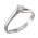 Δαχτυλίδι Μονόπετρο με Διαμάντι Λευκόχρυσος Κ18 - 07002