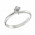 Δαχτυλίδι Μονόπετρο με Διαμάντι Λευκόχρυσος Κ18 - 070041R