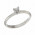 Δαχτυλίδι Μονόπετρο με Διαμάντι Λευκόχρυσος Κ18 - 07006