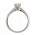 Δαχτυλίδι Μονόπετρο με Διαμάντι Λευκόχρυσος Κ18 - 07010
