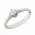 Δαχτυλίδι Μονόπετρο με Διαμάντι Λευκόχρυσος Κ18 - 070151R