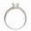Δαχτυλίδι Μονόπετρο με Ζιργκόν Λευκόχρυσος Κ14 - 07123