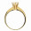 Δαχτυλίδι Μονόπετρο με Ζιργκόν Χρυσός Κ14 - 07125