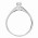 Δαχτυλίδι Μονόπετρο με Ζιργκόν Λευκόχρυσος Κ14 - 07127