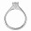 Δαχτυλίδι Μονόπετρο με Ζιργκόν Λευκόχρυσος Κ14 - 07142