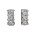 Σκουλαρίκια με Ζιργκόν Λευκόχρυσος Κ14 - 08286