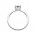Δαχτυλίδι Μονόπετρο με Διαμάντι Λευκόχρυσος Κ18 - 13071