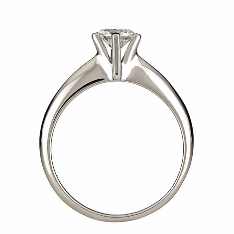 Δαχτυλίδι Μονόπετρο με Διαμάντι Λευκόχρυσος Κ18 - 062671R