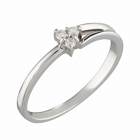 Δαχτυλίδι με Διαμάντια Λευκόχρυσος Κ18 - 07252