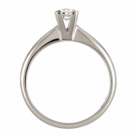 Δαχτυλίδι Μονόπετρο με Διαμάντι Λευκόχρυσος Κ18 - 062626R
