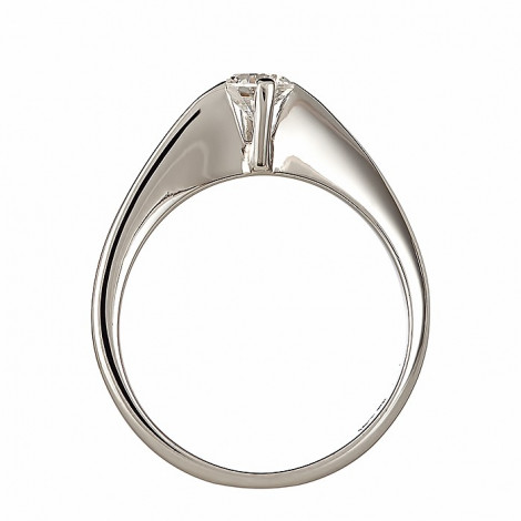 Δαχτυλίδι Μονόπετρο με Διαμάντι Λευκόχρυσος Κ18 - 062643R