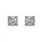 Σκουλαρίκια Μονόπετρα με Διαμάντια Λευκόχρυσός Κ18 - 09026W