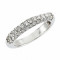 Δαχτυλίδι Μισόβερο με Διαμάντια Λευκόχρυσος Κ18 - 09054