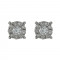 Σκουλαρίκια με Διαμάντια Λευκόχρυσος Κ18 - 10068E
