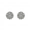 Σκουλαρίκια με Διαμάντια Λευκόχρυσος Κ18 - 10095